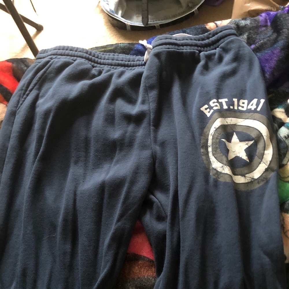 Navy Captain Shield Fleece Sweatpants